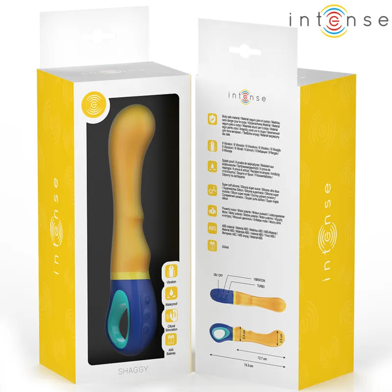 vibromasseur point G ergonomique jaune silicone hypoallergénique vibrations réglables étanche