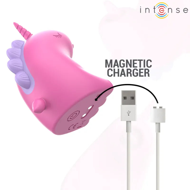 stimulateur unicorn clitoris vibrant fuchsia silicone étanche USB réglable intense