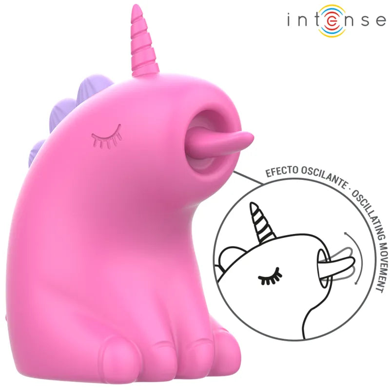 stimulateur unicorn clitoris vibrant fuchsia silicone étanche USB réglable intense