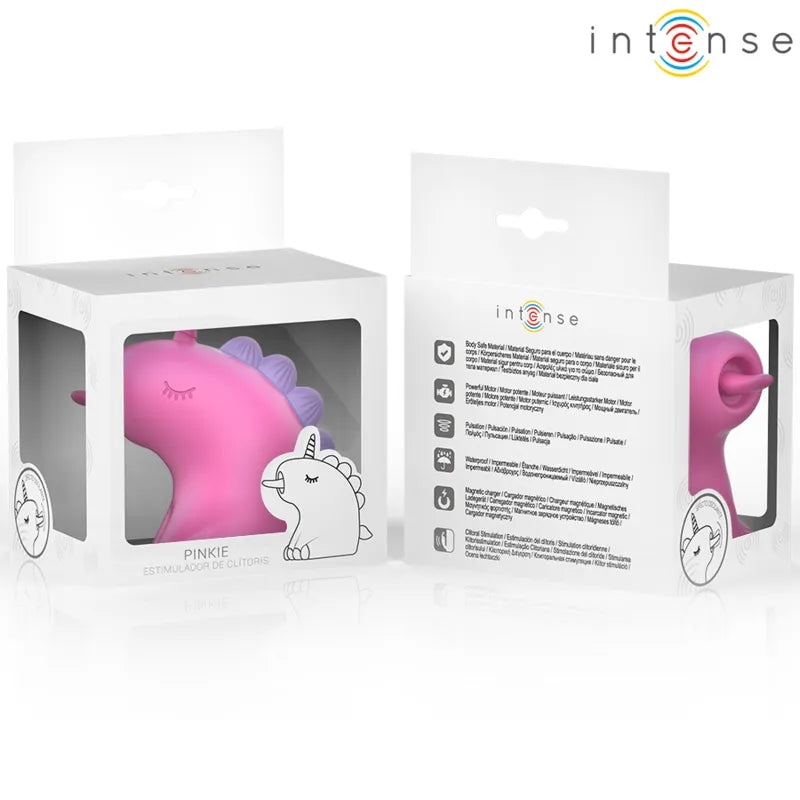 stimulateur unicorn clitoris vibrant fuchsia silicone étanche USB réglable intense