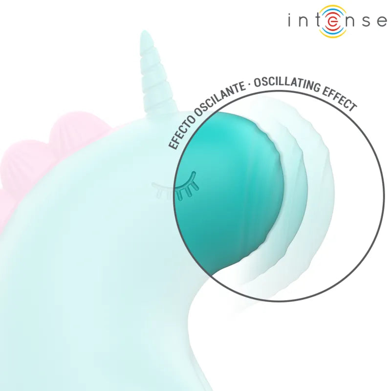 stimulateur clitoris licorne vert silicone hypoallergénique vibrations réglables étanche