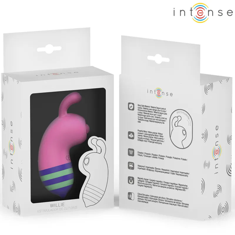 Stimulateur clitoridien en silicone design abeille vibration puissante couleurs rose vert