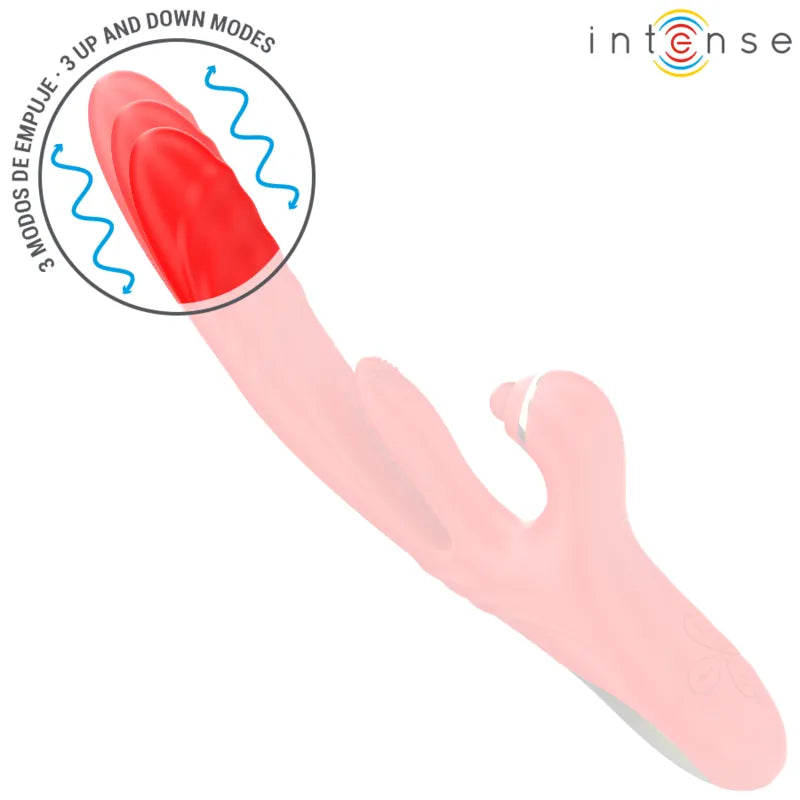 vibromasseur rouge silicone étanche multifonction modes personnalisables INTENSE ROSALIA