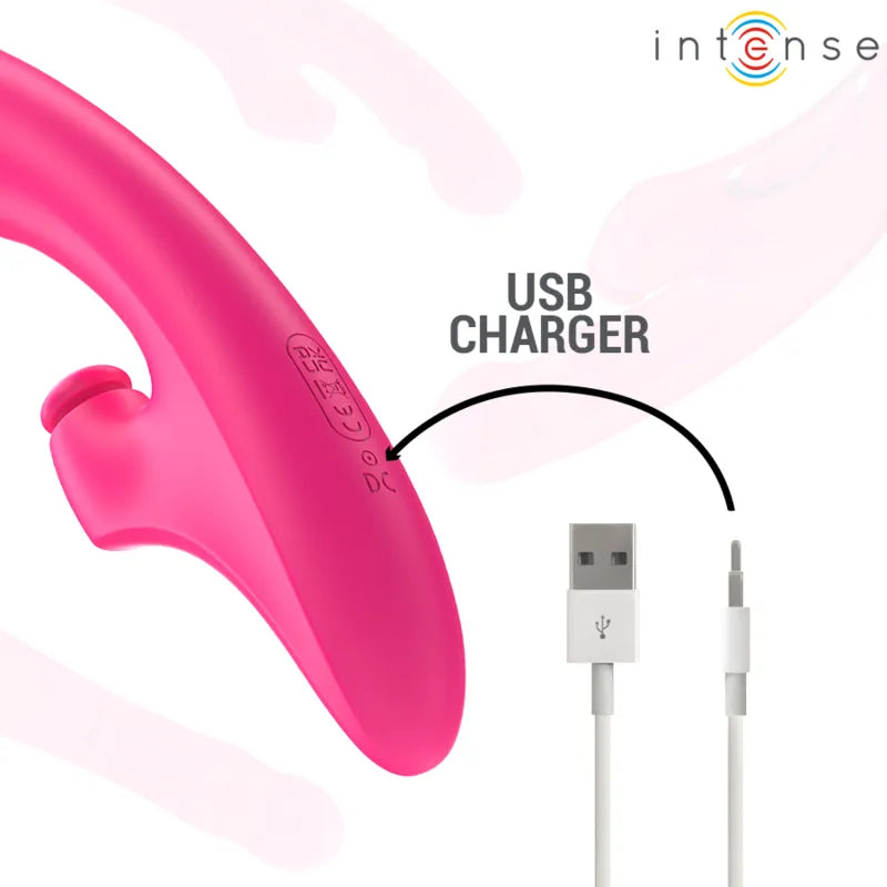 Vibrateur multifonction compact 3 en 1 silicone 10 modes étanche recharge USB