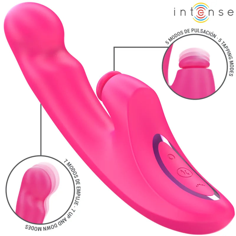Vibrateur multifonction compact 3 en 1 silicone 10 modes étanche recharge USB
