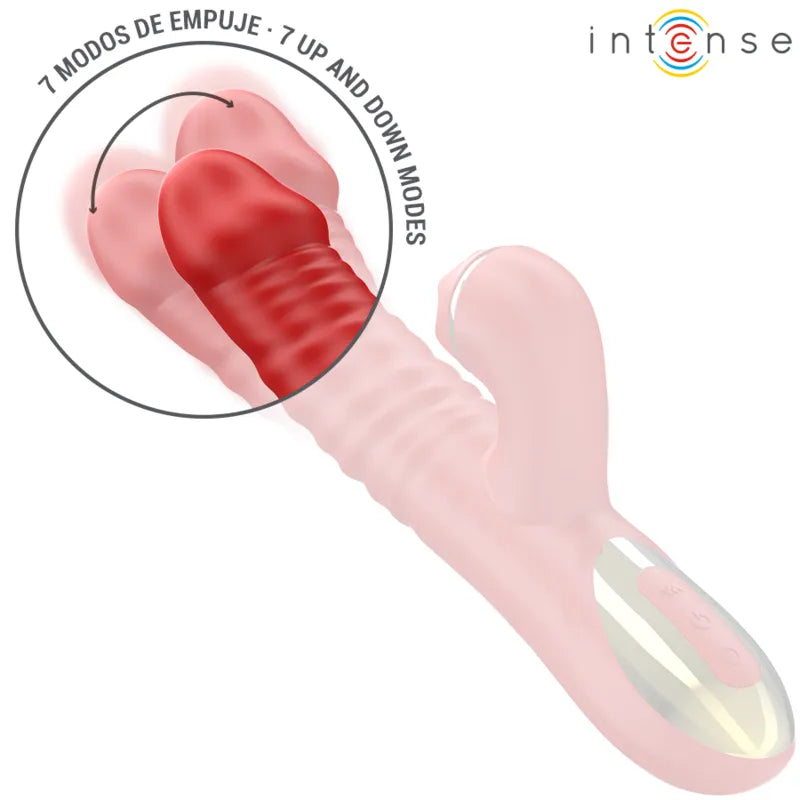 Vibromasseur multifonction silicone médical rouge étanche rechargeable orgasmes intenses
