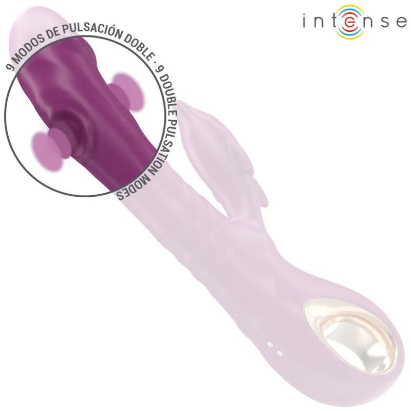 Vibrateur multifonction dauphin violet stimulation clitoridienne silicone hypoallergénique waterproof
