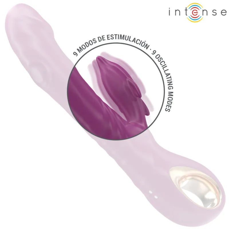Vibrateur multifonction dauphin violet stimulation clitoridienne silicone hypoallergénique waterproof