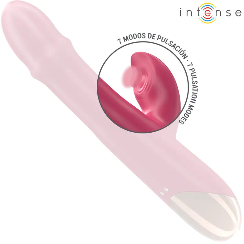 Vibromasseur Silicone Hypoallergénique Puissant Multifonction 3 en 1 Rouge Étanche