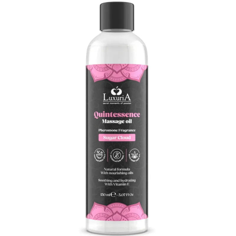 huile massage naturelle sensuelle chanvre sucrée huiles végétales apaisante hydratante légère absorption rapide sans paraffine peaux sensibles 150ml