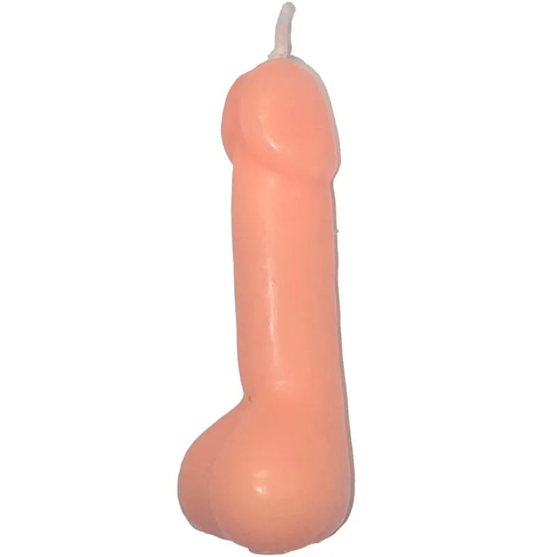 bougie humoristique forme pénis couleur chair cire haute qualité flamme douce réaliste détaillé cadeau original enterrement vie jeune fille garçon