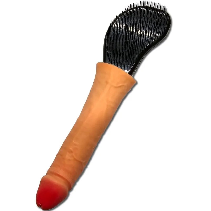 Brosse cheveux humoristique manche pénis ergonomique poils haute qualité démêlage doux originalité cadeau amusant enterrement vie jeune fille