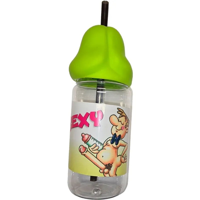 biberon enterrement vie jeune fille garçon bouchon pénis vert humour festif original durable plastique lavable ergonomique 360ml réutilisable cadeau