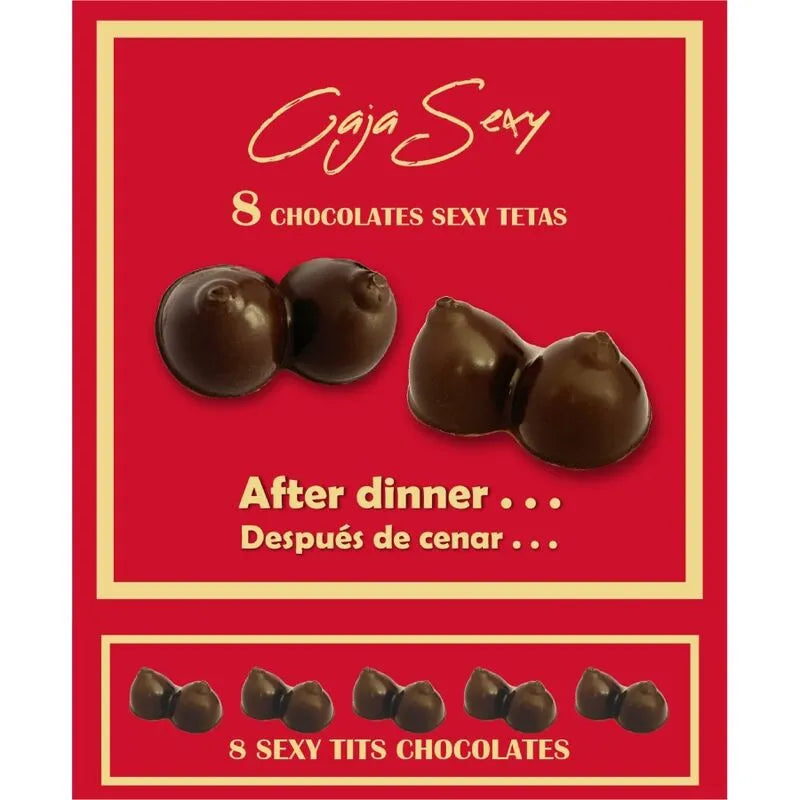 coffret chocolats forme poitrine enterrement vie jeune fille garçon humour coquin gourmandise moulée chocolat lait crémeux festif cadeau original