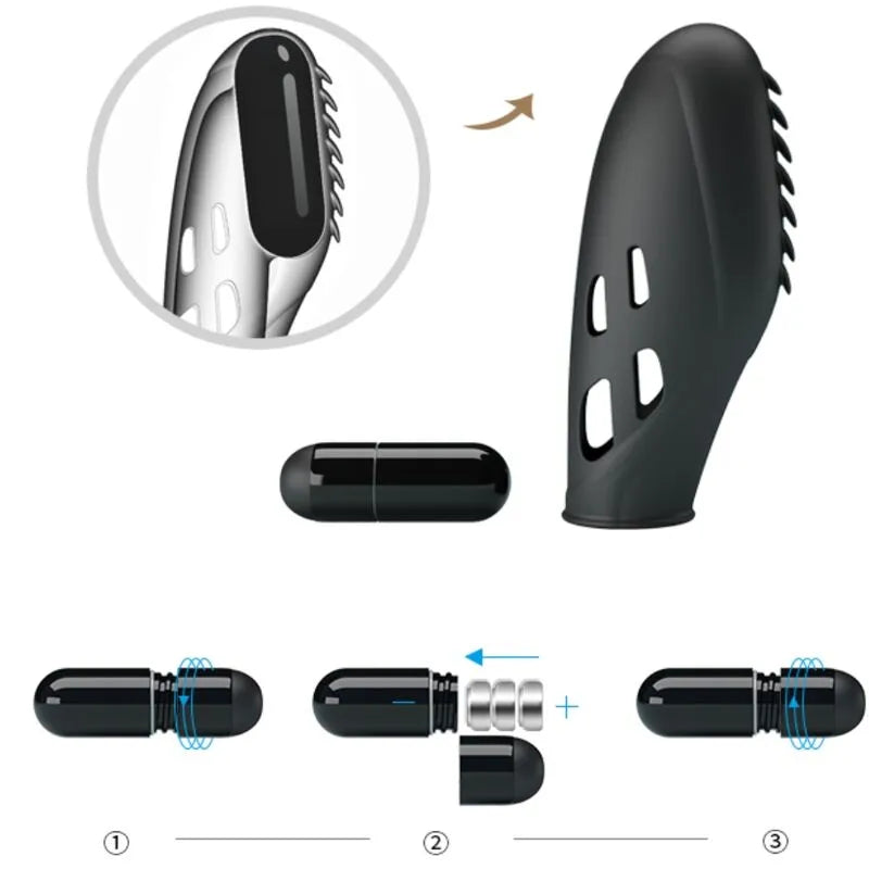 vibromasseur doigt silicone ultra-lisse vibrations ajustables jeux couple mamelons clitoris