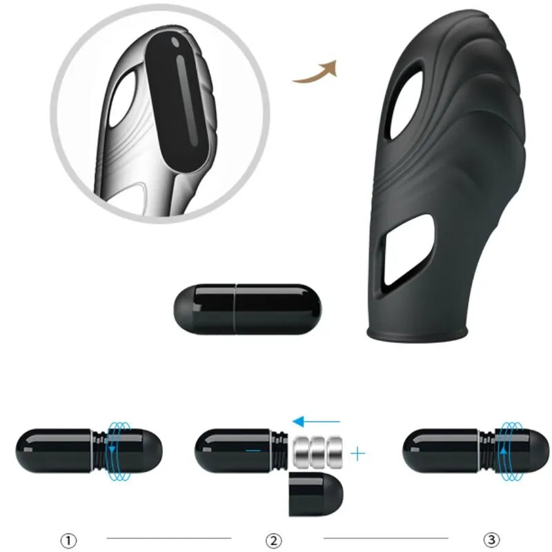 vibromasseur doigt silicone ultra-lisse stimulation clitoris jeux couple noir