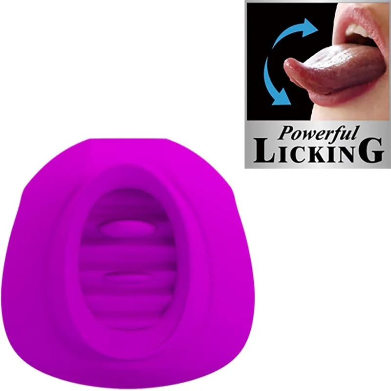 Vibromasseur langue silicone rechargeable 12 vitesses bain lit douche portable