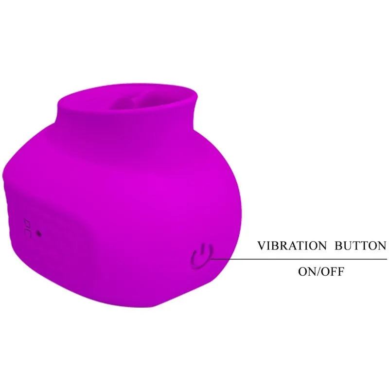 Vibromasseur langue silicone rechargeable 12 vitesses bain lit douche portable