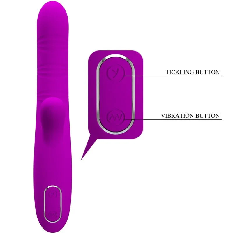 vibromasseur silicone violet rechargeable stimulation point G clitoris multi-vibrations
