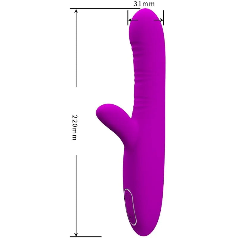 vibromasseur silicone violet rechargeable stimulation point G clitoris multi-vibrations