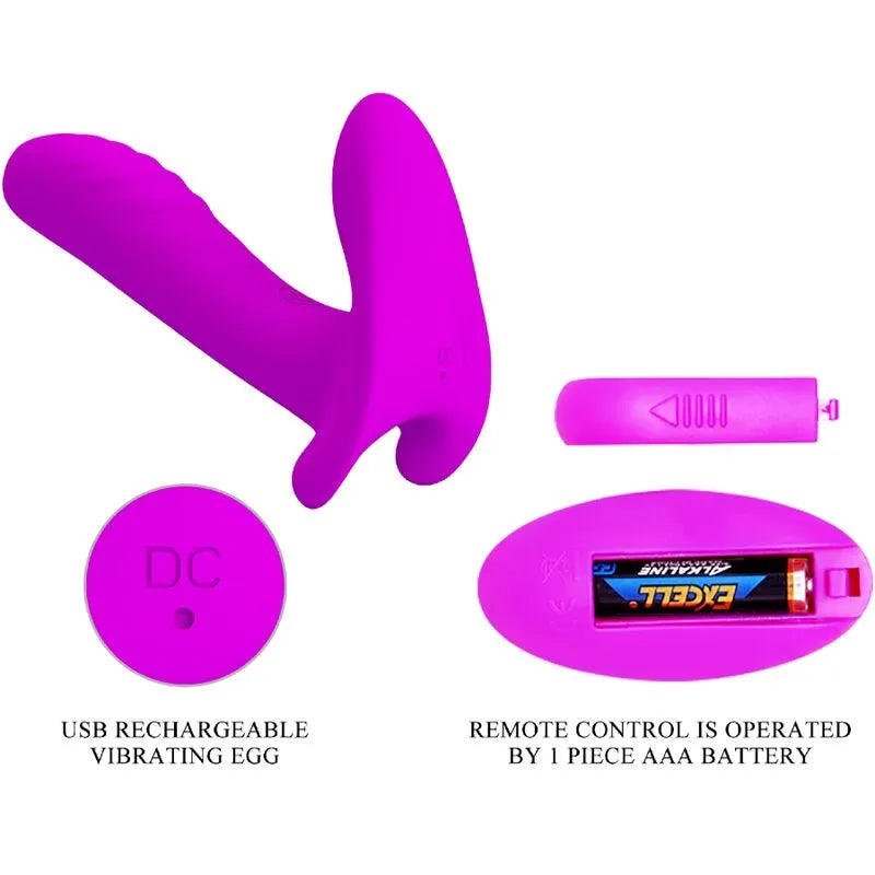 vibromasseur silicone médical télécommande 12 modes étanche discret portable violet