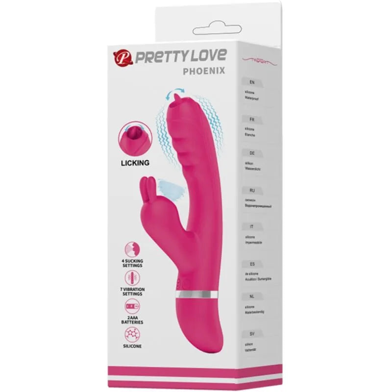 Vibromasseur Rabbit Clit Tapping Silicone Léchant Tapotant Vibration 7 Fonctions