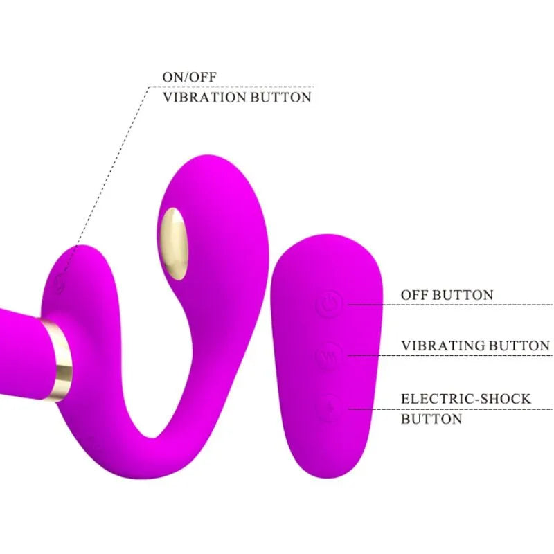 Stimulateur Clitoridien Tapotant Silicone Violet 7 Fonctions Vibration