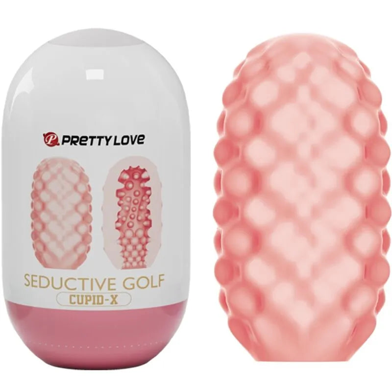 masturbateur homme CUPID X rose sensations multiples TPR étanche textures intérieures stimulantes trois tunnels modèles superextensible doux sans phtalate discret