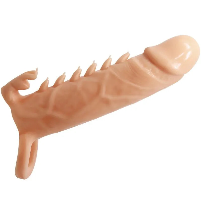 manchon pénis vibrant thermoplastique longue durée stimulation clitoridienne étanche balle vibrante intégrée maintien confort boucle billes