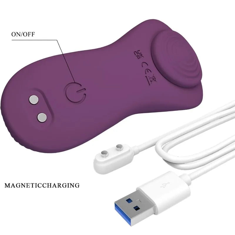 vibrateur silicone télécommandé 10 vibrations application mobile massage clitoris violet