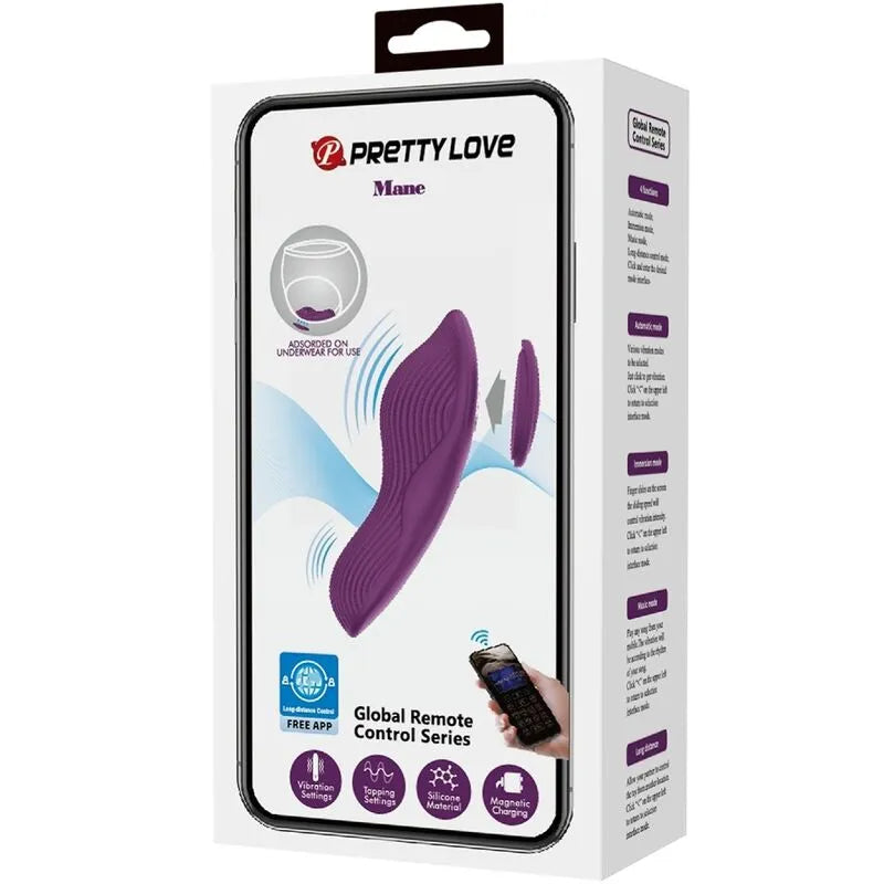 vibrateur silicone télécommandé 10 vibrations application mobile massage clitoris violet