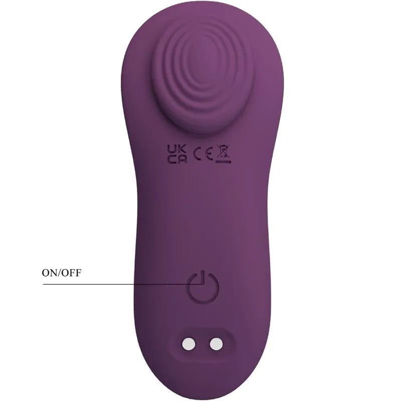 Vibromasseur silicone double moteur violet application mobile contrôle distance