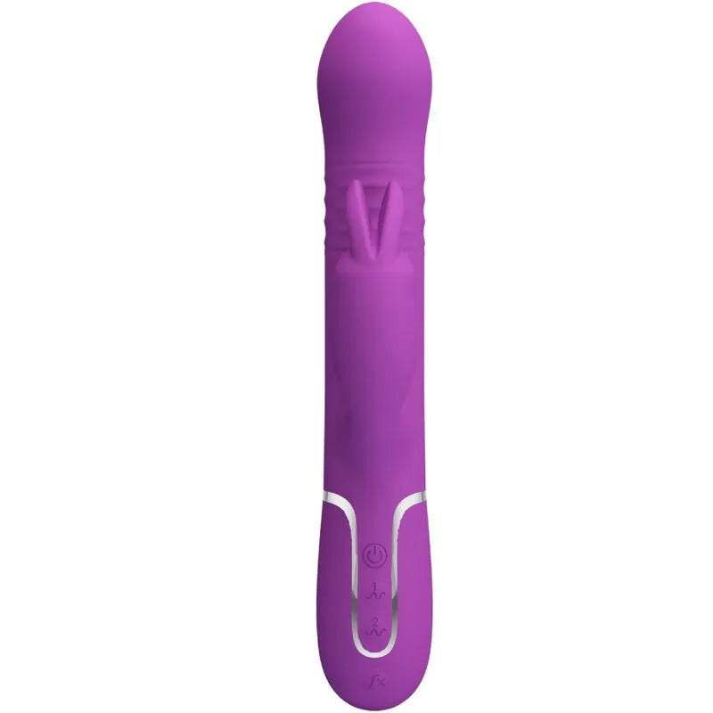 vibromasseur silicone violet double moteur fonctions multiples orgasme puissant