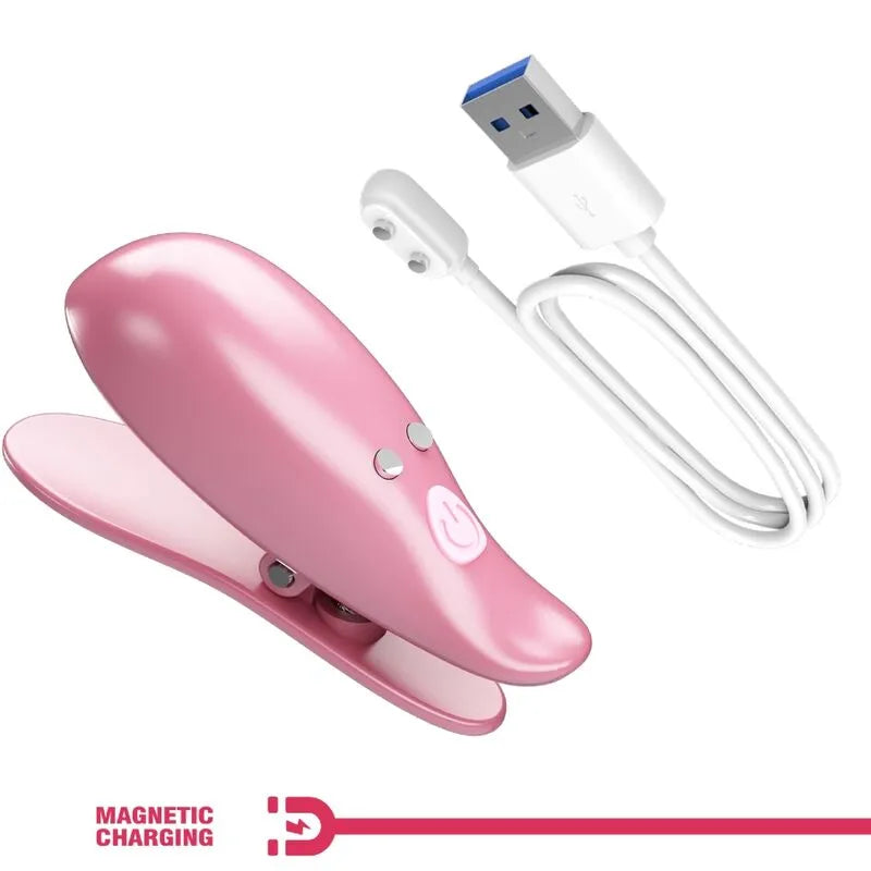 pinces tétons roses télécommande 10 modes vibrations sans fil USB