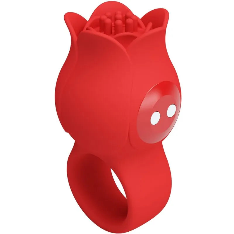 Vibromasseur doigt silicone rose 10 modes vibrations préliminaires rechargeable USB