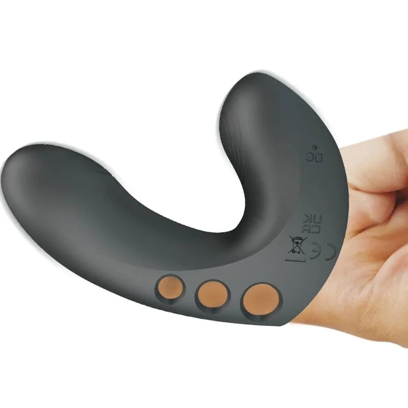 vibromasseur doigt silicone 7 modes vibration rechargeable USB compact voyage noir