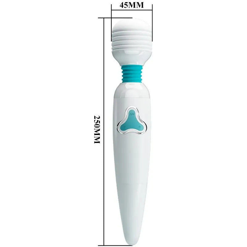 vibrateur massage silicone rechargeable 7 vibrations baguette blanche relaxation érotique