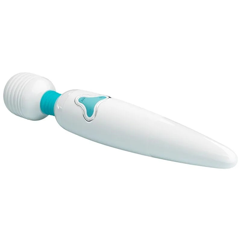 vibrateur massage silicone rechargeable 7 vibrations baguette blanche relaxation érotique