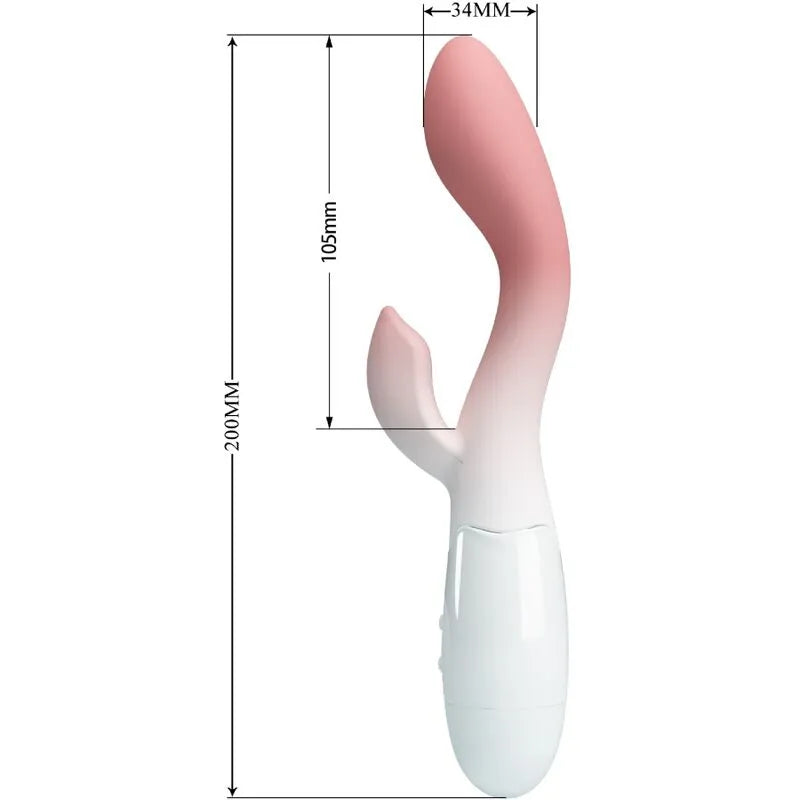 vibromasseur silicone rose stimulation point G et clitoris 30 vibrations