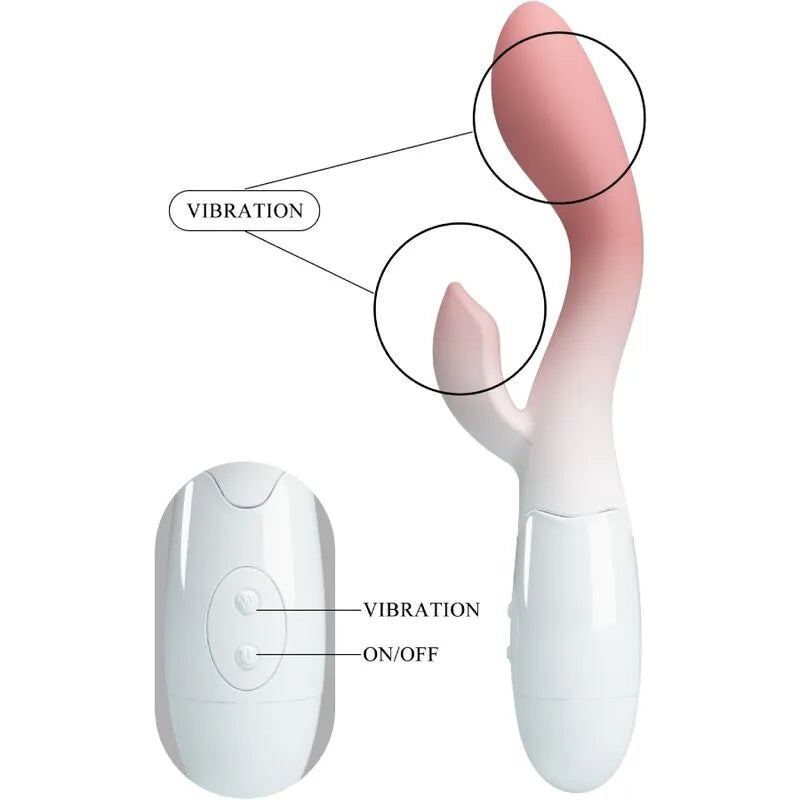 vibromasseur silicone rose stimulation point G et clitoris 30 vibrations