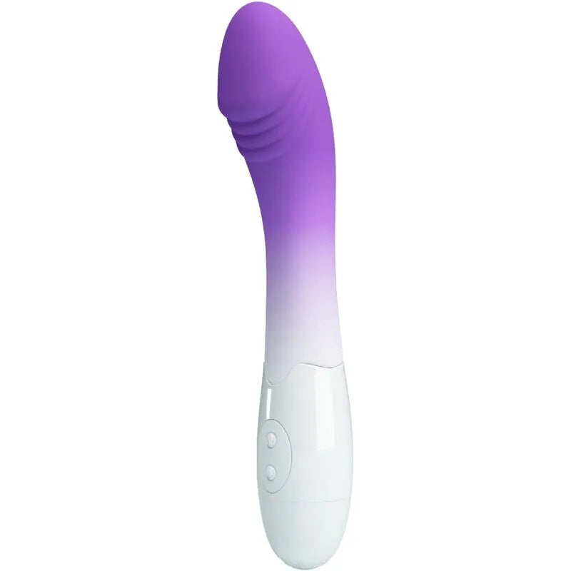 Vibromasseur incurvé point G silicone 30 modes vibrations violet AAA