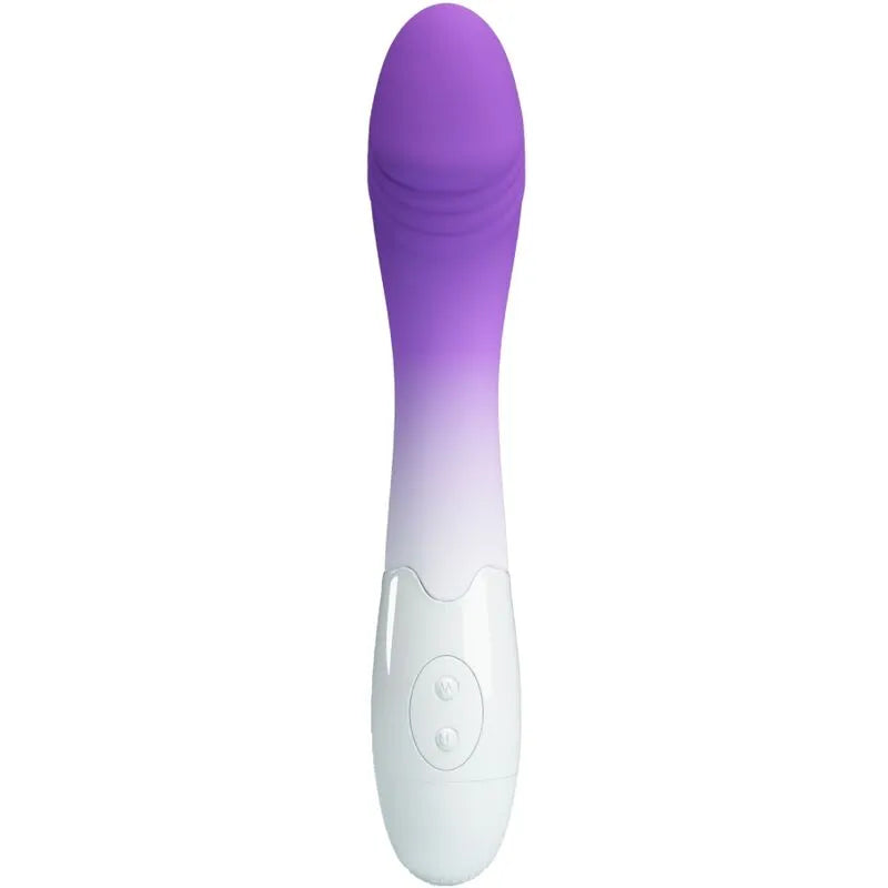 Vibromasseur incurvé point G silicone 30 modes vibrations violet AAA