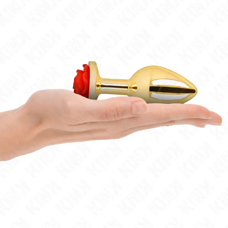 plug anal doré acier inoxydable rose rouge débutants connaisseurs plaisir