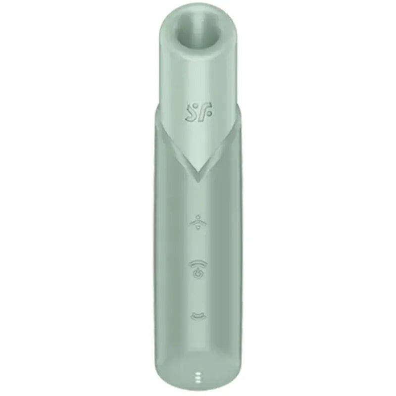 Stimulateur clitoridien Satisfyer Naughty Kiss Wave aigue-marine, sextoy discret, silicone doux, 3 vitesses, 10 modes, rechargeable USB-C