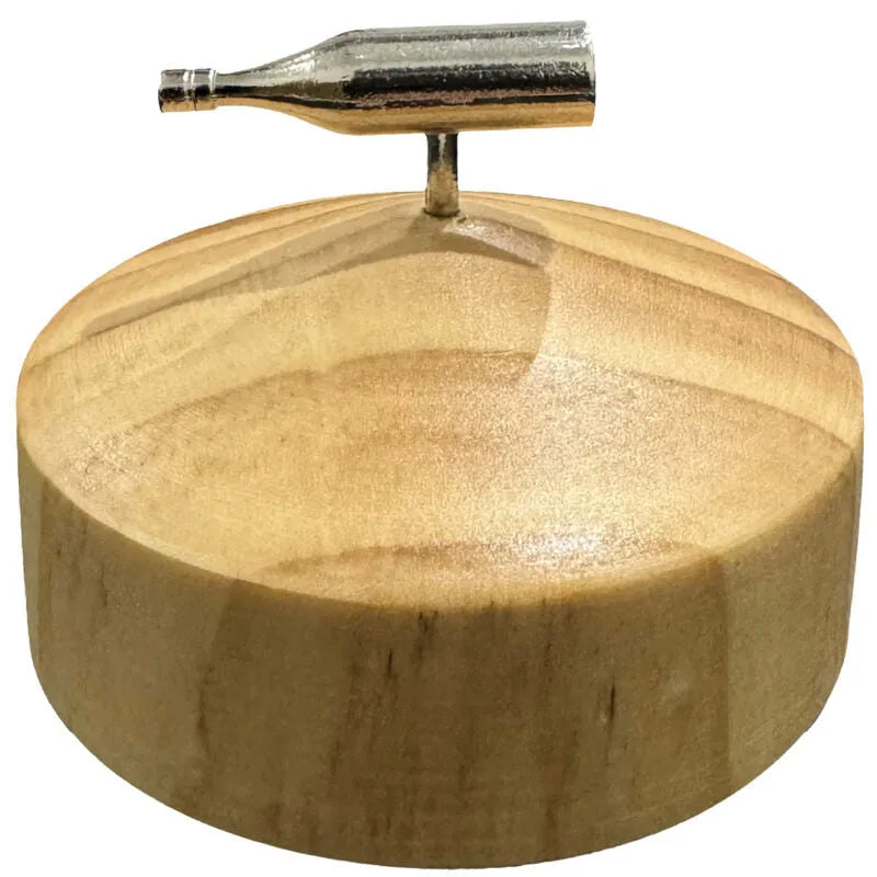 jeu bouteille tournante métal bois élégant raffiné ludique convivial festif défis audacieux romantique décoratif robuste durable portable luxueux intemporel compact