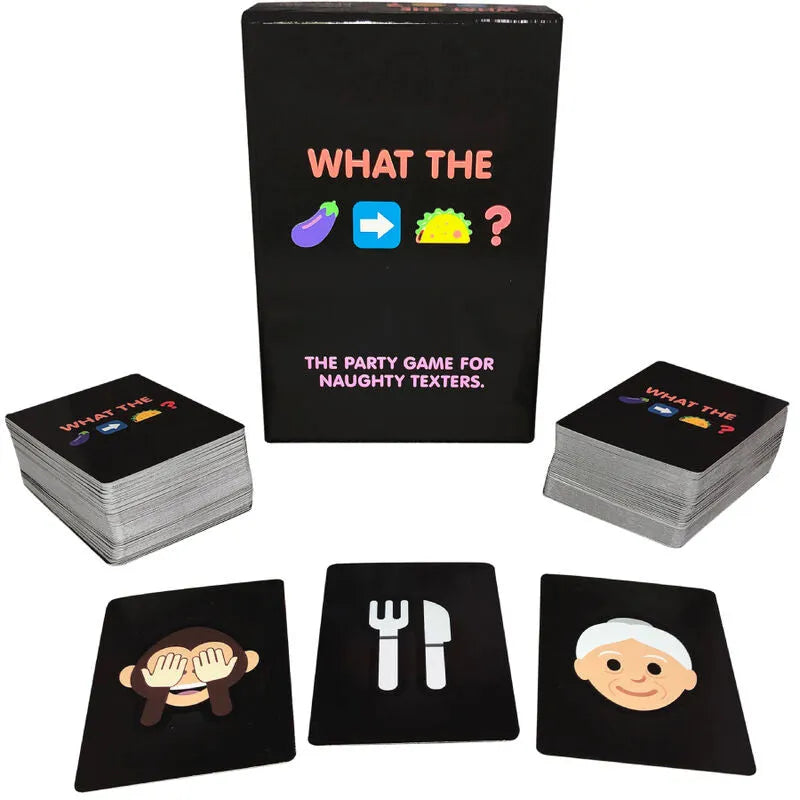 jeu cartes emoji coquins adultes soirée rires défi messages texte humoristiques osés créatif convivial compact transportable simple accessible
