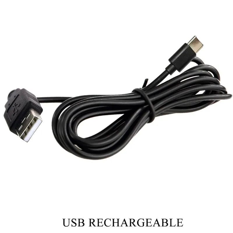 pistolet massage super puissant silicone 5 réglages noir USB Type-C