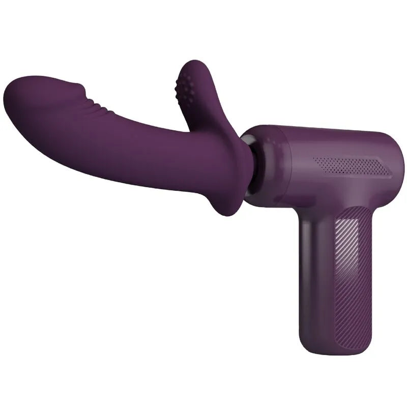 pistolet massage puissant silicone violet 5 réglages poussée Pretty Love