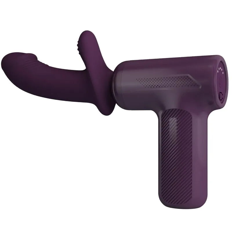 pistolet massage puissant silicone violet 5 réglages poussée Pretty Love