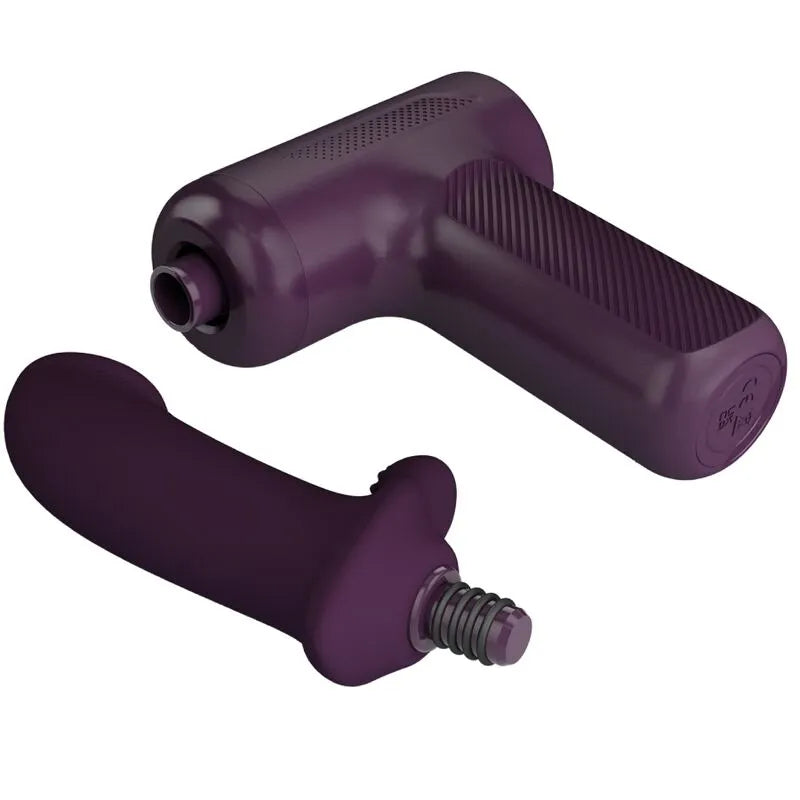 pistolet massage puissant silicone violet 5 réglages poussée Pretty Love